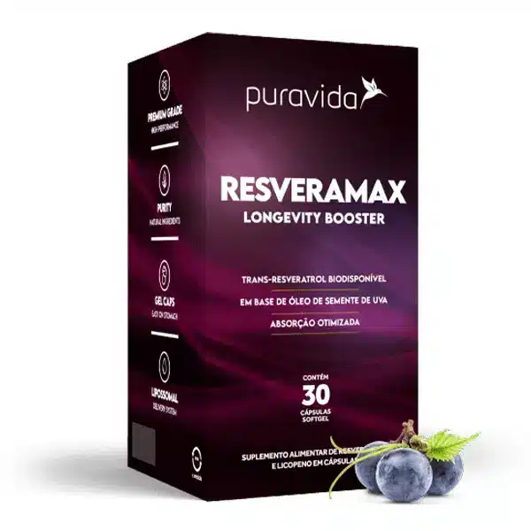 Resveramax c/30 cps PURAVIDA – Empório Natural Mais